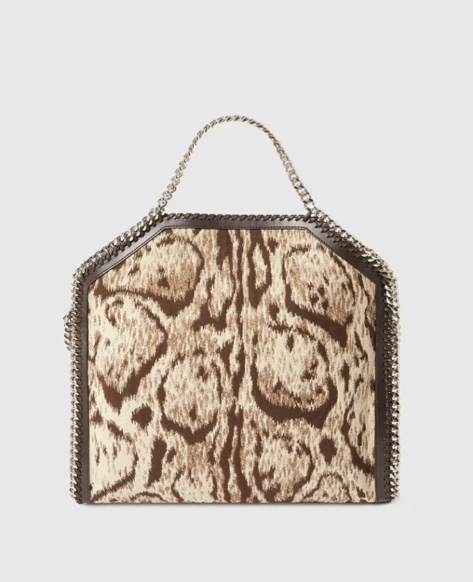 Falabella Cloud Leopard Fold-Over Tote Bag Falabella Cloud Leopard Fold-Over Tote Bag