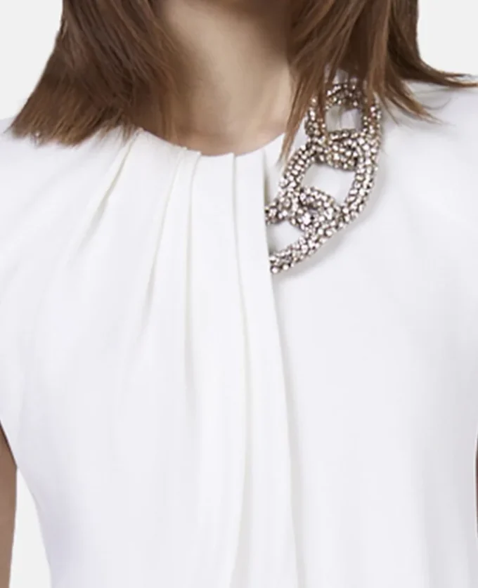 Falabella Crystal Chain Sleeveless Top Falabella Crystal Chain Sleeveless Top
