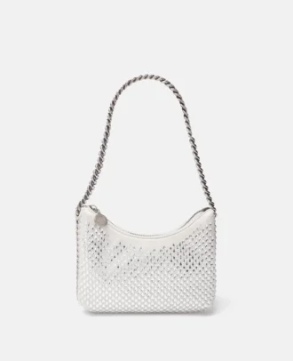 Falabella Crystal Hotfix Zippered Shoulder Bag