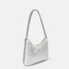Falabella Crystal Hotfix Zippered Shoulder Bag Falabella Crystal Hotfix Zippered Shoulder Bag