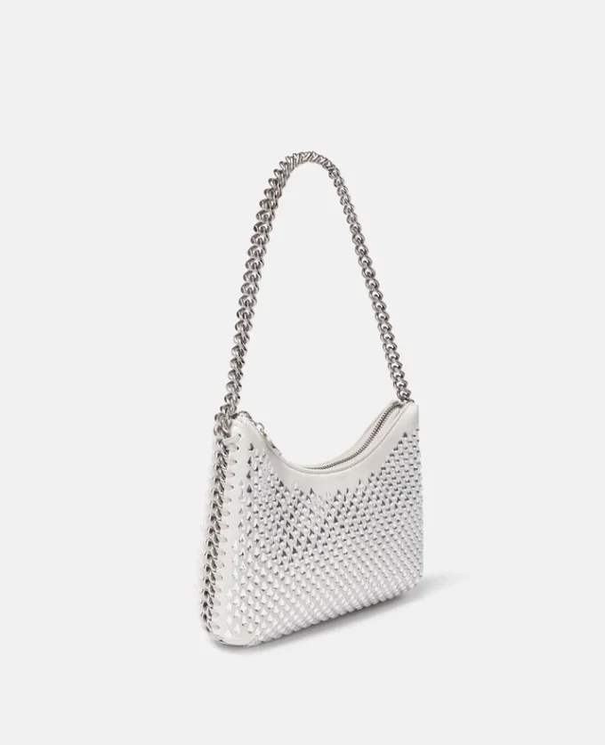 Falabella Crystal Hotfix Zippered Shoulder Bag Falabella Crystal Hotfix Zippered Shoulder Bag