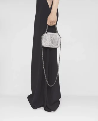 Falabella Crystal Mesh Mini Tote Bag