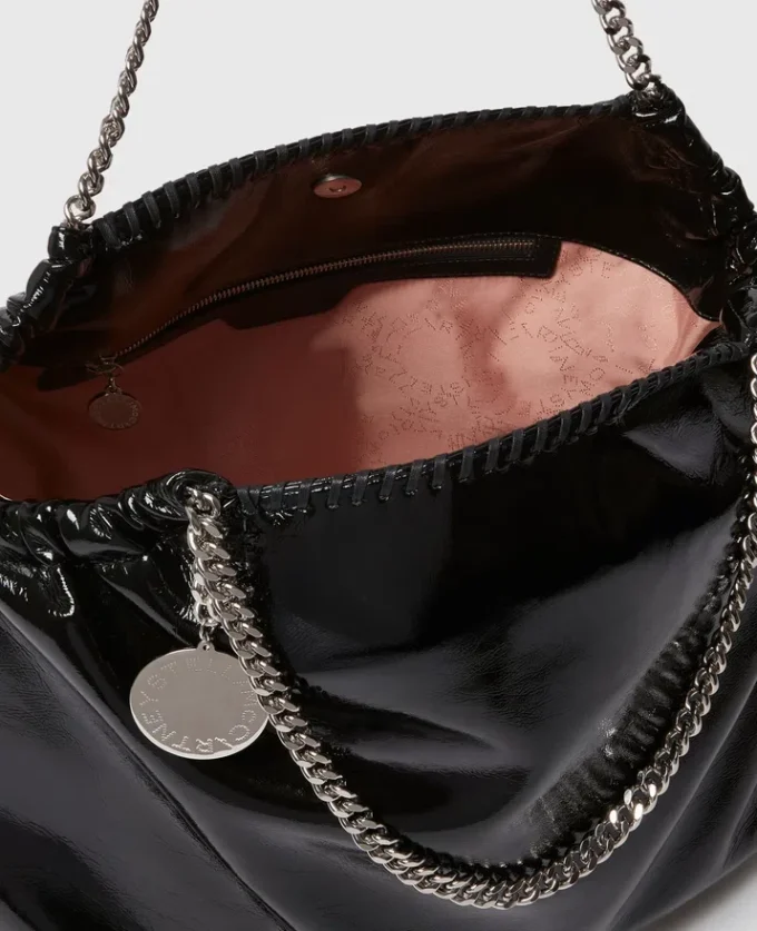 Falabella Drawstring Patent Tote Bag Falabella Drawstring Patent Tote Bag