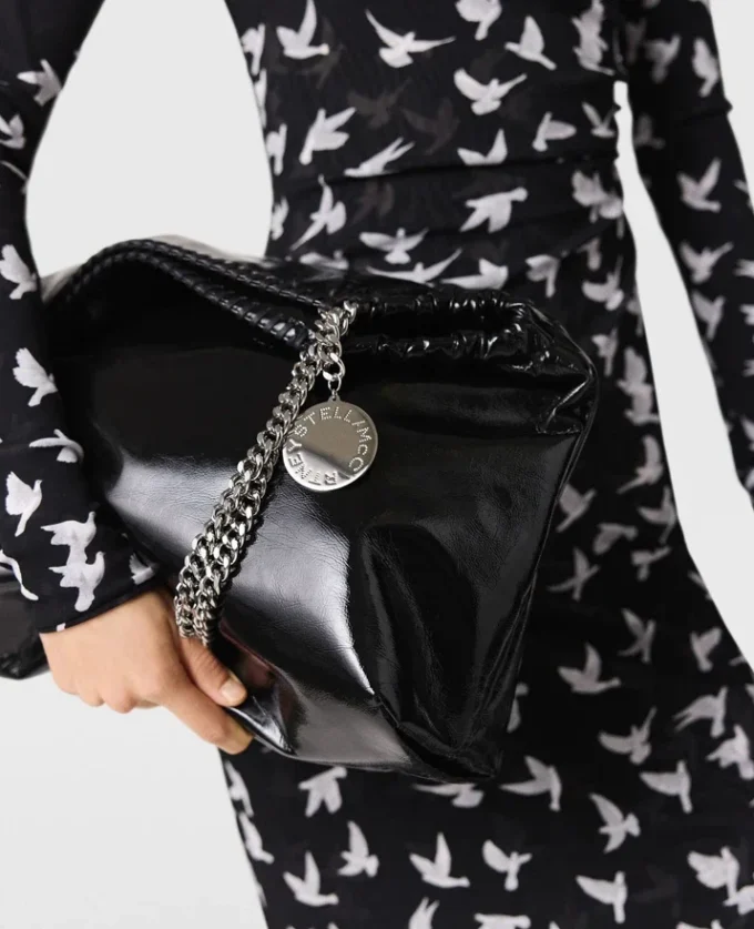 Falabella Drawstring Patent Tote Bag Falabella Drawstring Patent Tote Bag