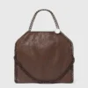 Falabella Fold-Over Enamel Tote Bag Falabella Fold-Over Enamel Tote Bag