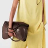 Falabella Fold-Over Enamel Tote Bag Falabella Fold-Over Enamel Tote Bag