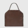 Falabella Fold-Over Enamel Tote Bag Falabella Fold-Over Enamel Tote Bag