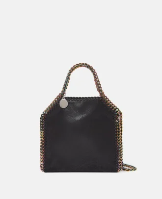 Falabella Holographic Chain Tiny Tote Bag