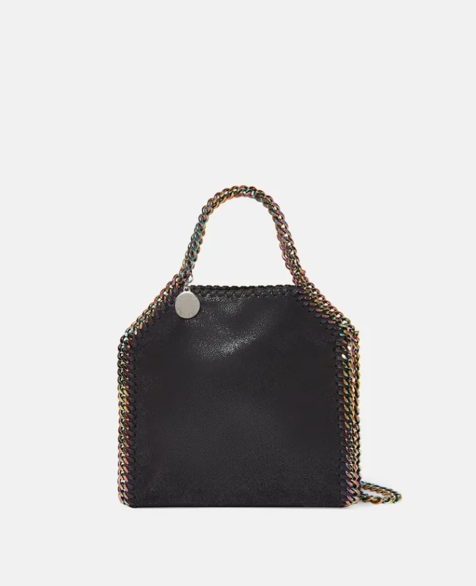 Falabella Holographic Chain Tiny Tote Bag Falabella Holographic Chain Tiny Tote Bag