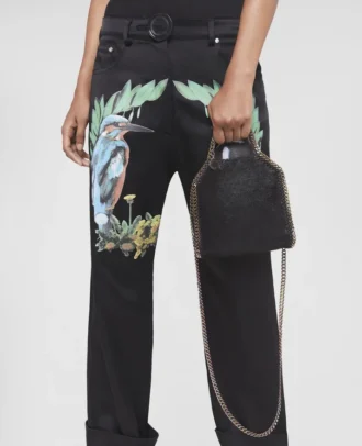 Falabella Holographic Chain Tiny Tote Bag