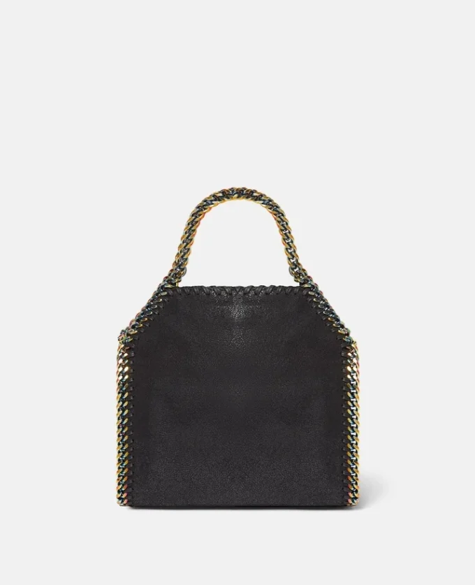 Falabella Holographic Chain Tiny Tote Bag Falabella Holographic Chain Tiny Tote Bag