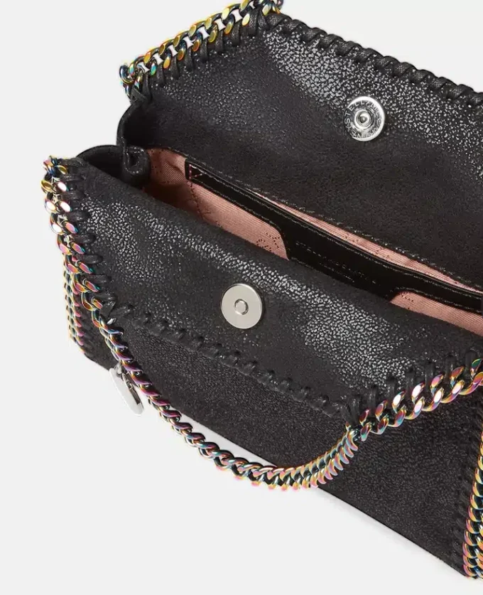 Falabella Holographic Chain Tiny Tote Bag Falabella Holographic Chain Tiny Tote Bag