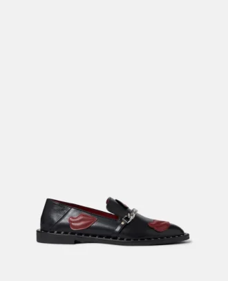 Falabella Lip Appliqué Loafers