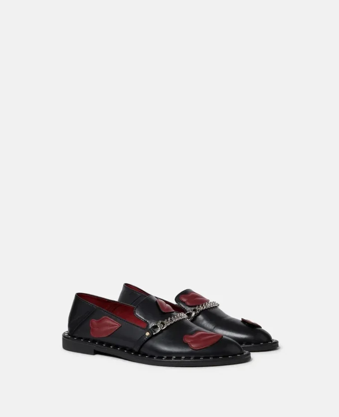 Falabella Lip Appliqué Loafers Falabella Lip Appliqué Loafers