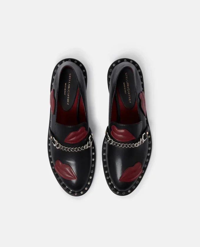 Falabella Lip Appliqué Loafers Falabella Lip Appliqué Loafers