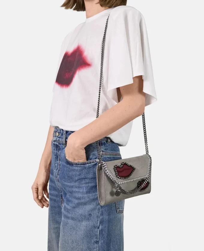 Falabella Lips Wallet Crossbody Bag Falabella Lips Wallet Crossbody Bag