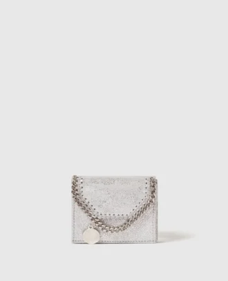 Falabella Metallic Tri-Fold Wallet