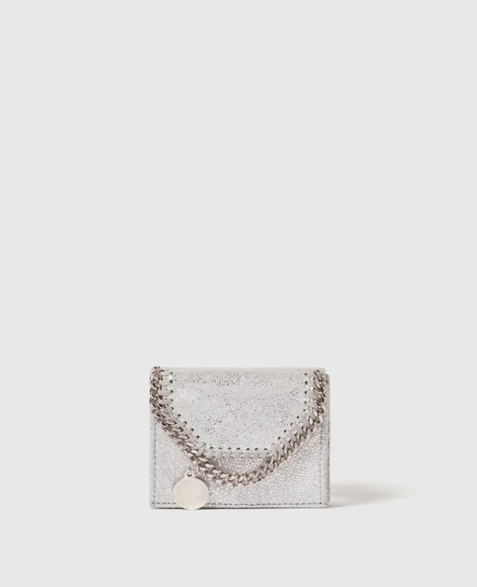 Falabella Metallic Tri-Fold Wallet Falabella Metallic Tri-Fold Wallet