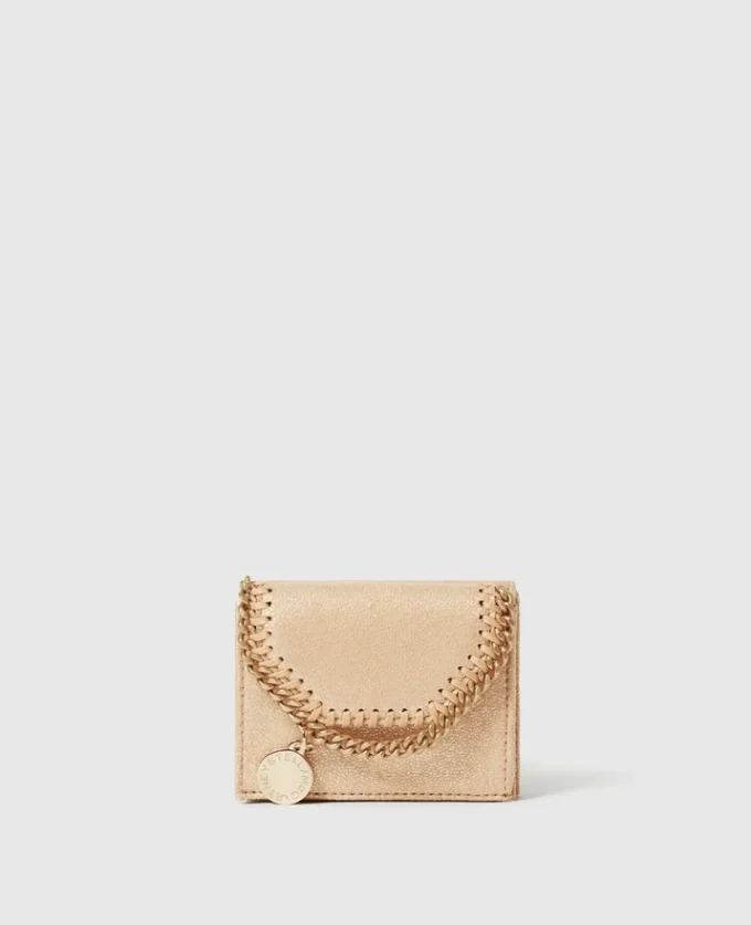 Falabella Metallic Tri-Fold Wallet Falabella Metallic Tri-Fold Wallet