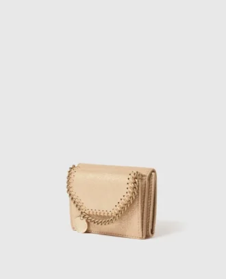 Falabella Metallic Tri-Fold Wallet