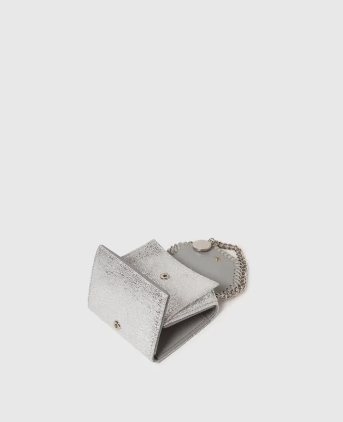 Falabella Metallic Tri-Fold Wallet Falabella Metallic Tri-Fold Wallet