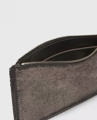 Falabella Metallic Zipper Pouch