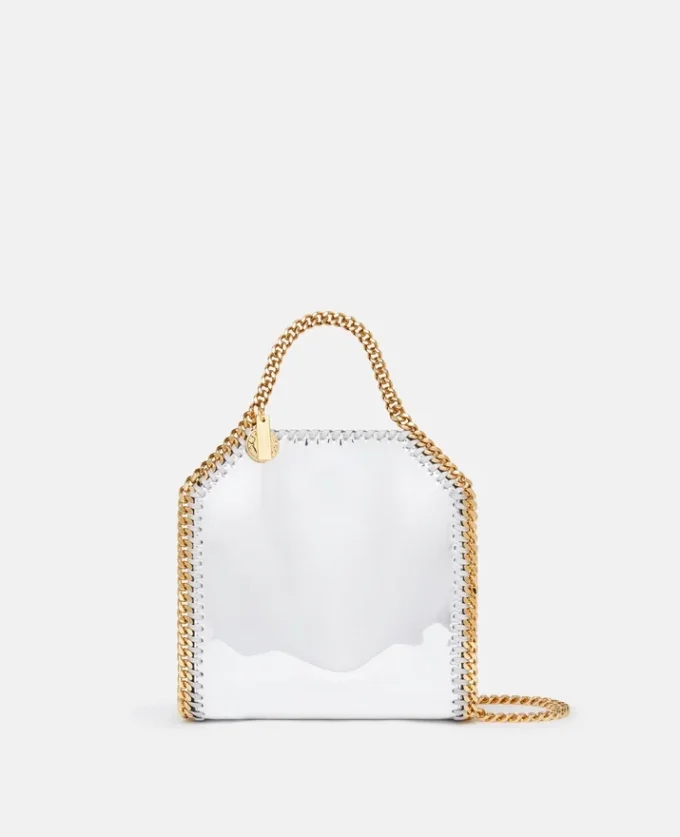 Falabella Mirrored Chrome-Finish Tote Bag Falabella Mirrored Chrome-Finish Tote Bag