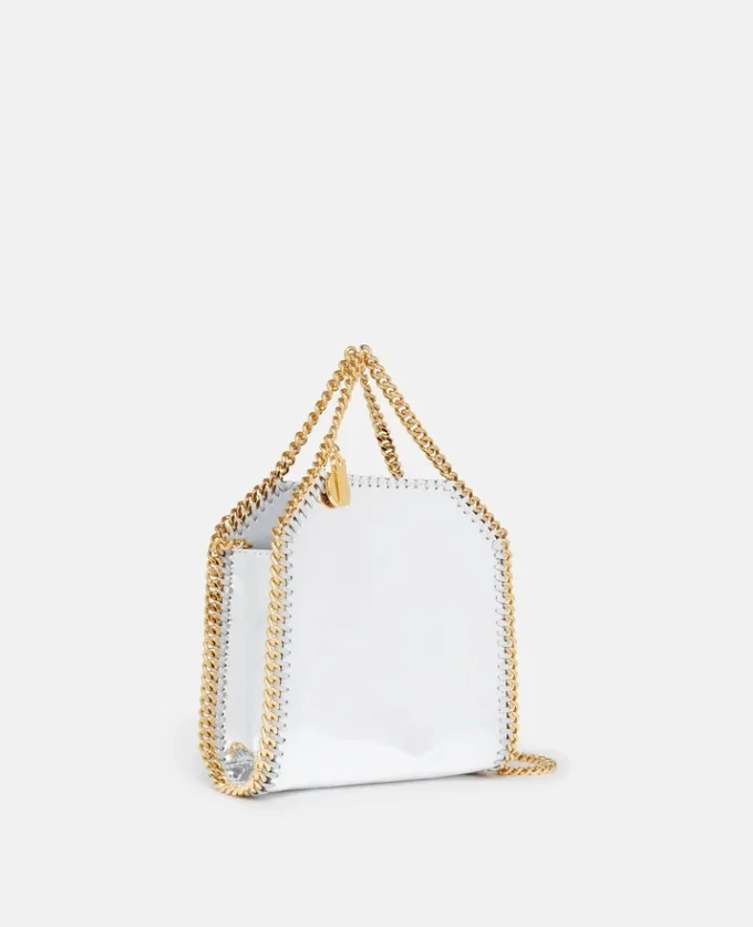 Falabella Mirrored Chrome-Finish Tote Bag Falabella Mirrored Chrome-Finish Tote Bag