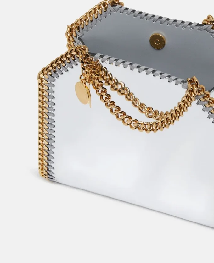 Falabella Mirrored Chrome-Finish Tote Bag Falabella Mirrored Chrome-Finish Tote Bag