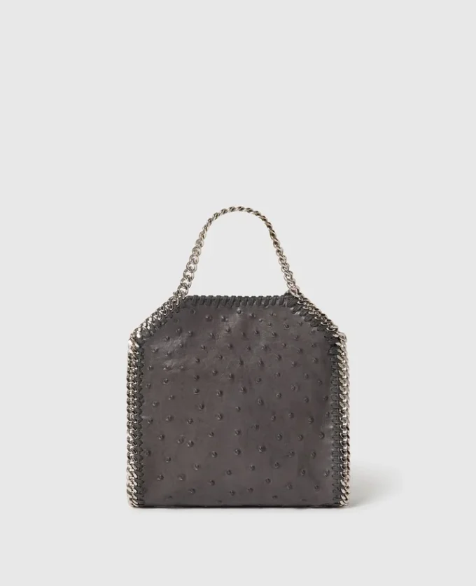 Falabella Ostrich Tiny Tote Bag Falabella Ostrich Tiny Tote Bag
