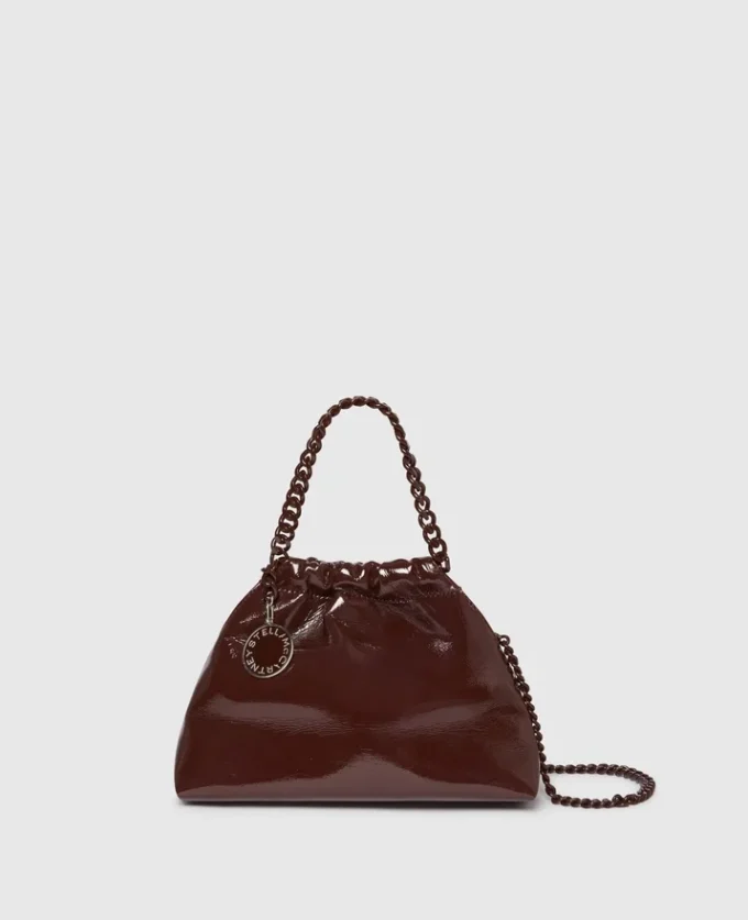 Falabella Patent Drawstring Crossbody Bag Falabella Patent Drawstring Crossbody Bag