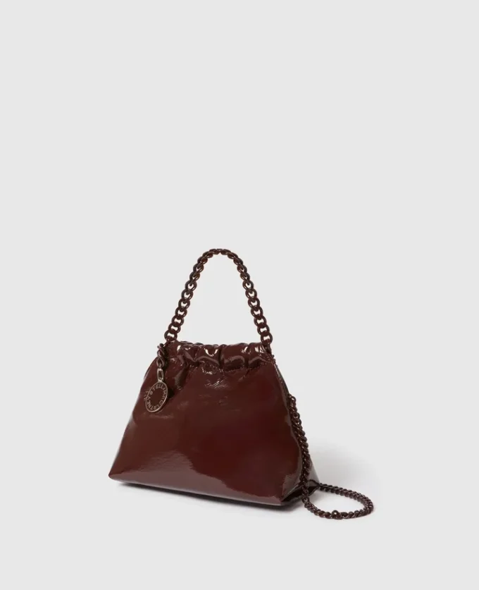 Falabella Patent Drawstring Crossbody Bag Falabella Patent Drawstring Crossbody Bag