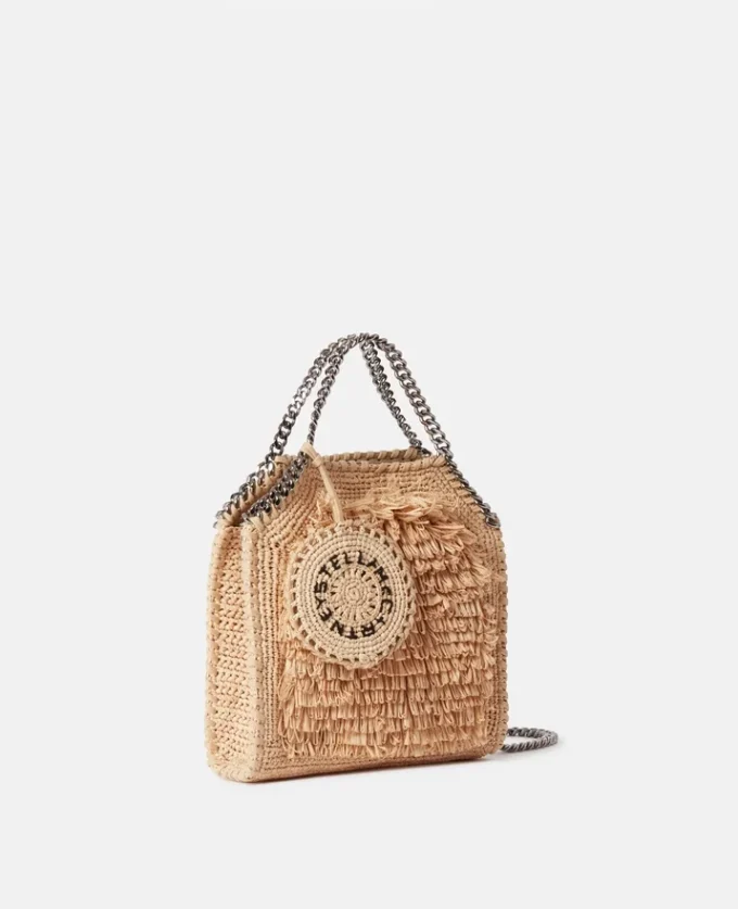 Falabella Raffia Tiny Tote Bag Falabella Raffia Tiny Tote Bag