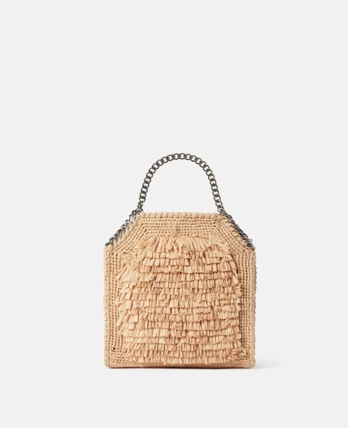 Falabella Raffia Tiny Tote Bag Falabella Raffia Tiny Tote Bag
