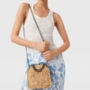 Falabella Raffia Tiny Tote Bag Falabella Raffia Tiny Tote Bag