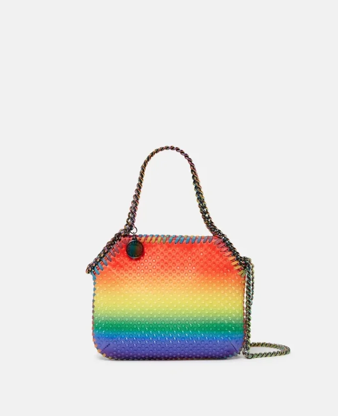 Falabella Rainbow Crystal Dégradé Mini Tote Bag Falabella Rainbow Crystal Dégradé Mini Tote Bag