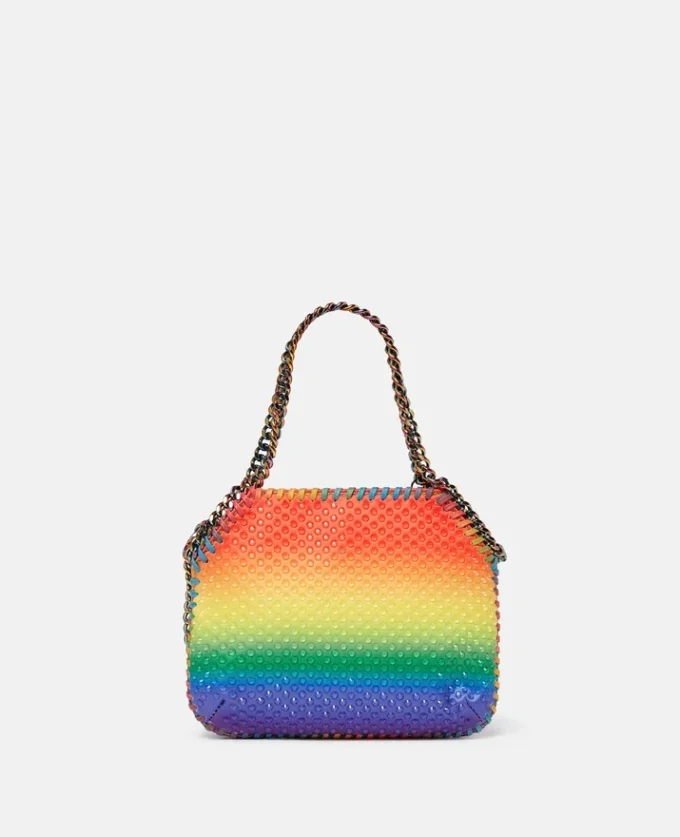 Falabella Rainbow Crystal Dégradé Mini Tote Bag Falabella Rainbow Crystal Dégradé Mini Tote Bag