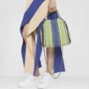 Falabella Striped Cotton Crochet Mini Tote Bag Falabella Striped Cotton Crochet Mini Tote Bag