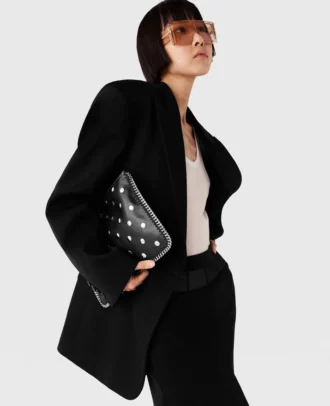 Falabella Studded Zippered Pouch