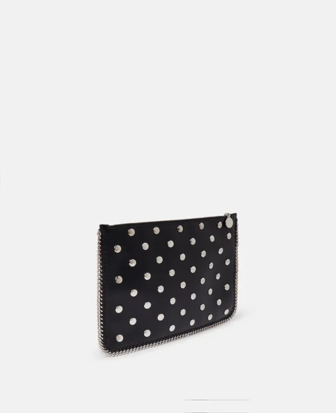 Falabella Studded Zippered Pouch Falabella Studded Zippered Pouch