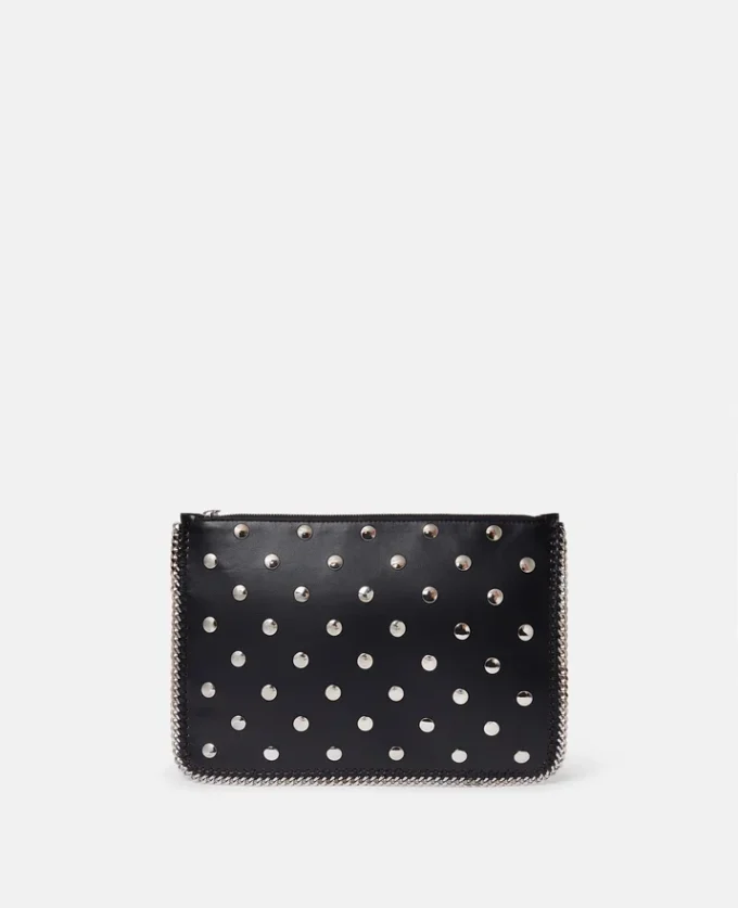 Falabella Studded Zippered Pouch Falabella Studded Zippered Pouch