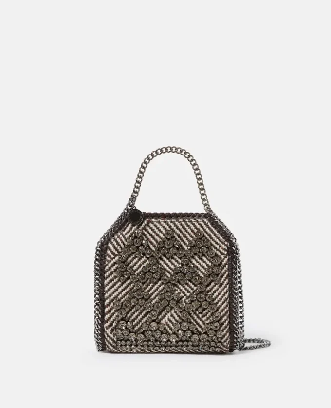 Falabella Tiny Crystal Cage Tote Bag Falabella Tiny Crystal Cage Tote Bag