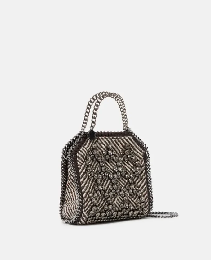 Falabella Tiny Crystal Cage Tote Bag Falabella Tiny Crystal Cage Tote Bag