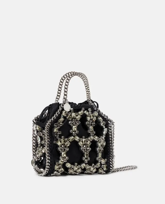 Falabella Tiny Crystal Cage Tote Bag Falabella Tiny Crystal Cage Tote Bag