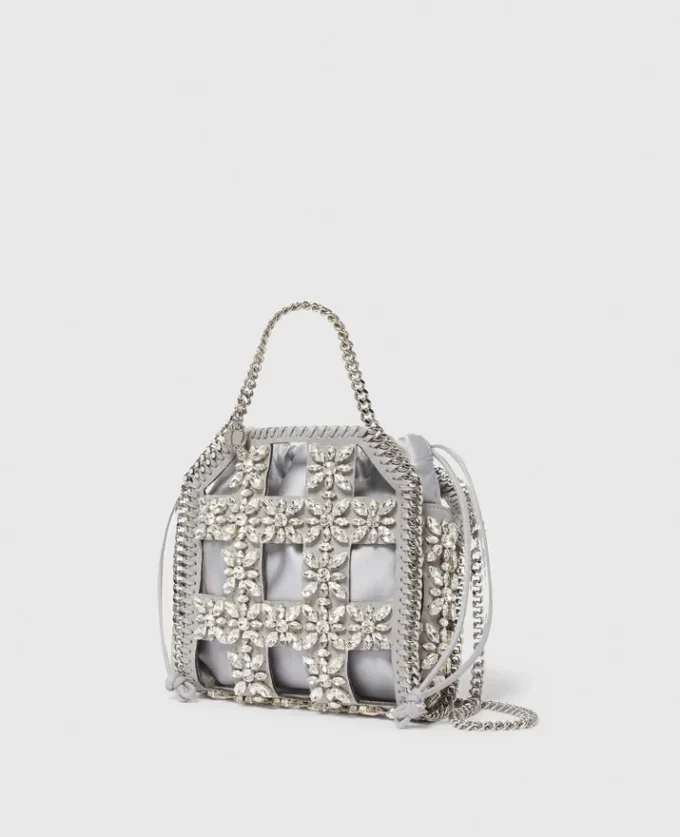 Falabella Tiny Crystal Cage Tote Bag Falabella Tiny Crystal Cage Tote Bag
