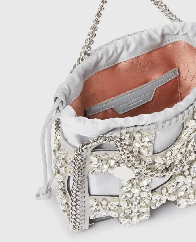 Falabella Tiny Crystal Cage Tote Bag Falabella Tiny Crystal Cage Tote Bag