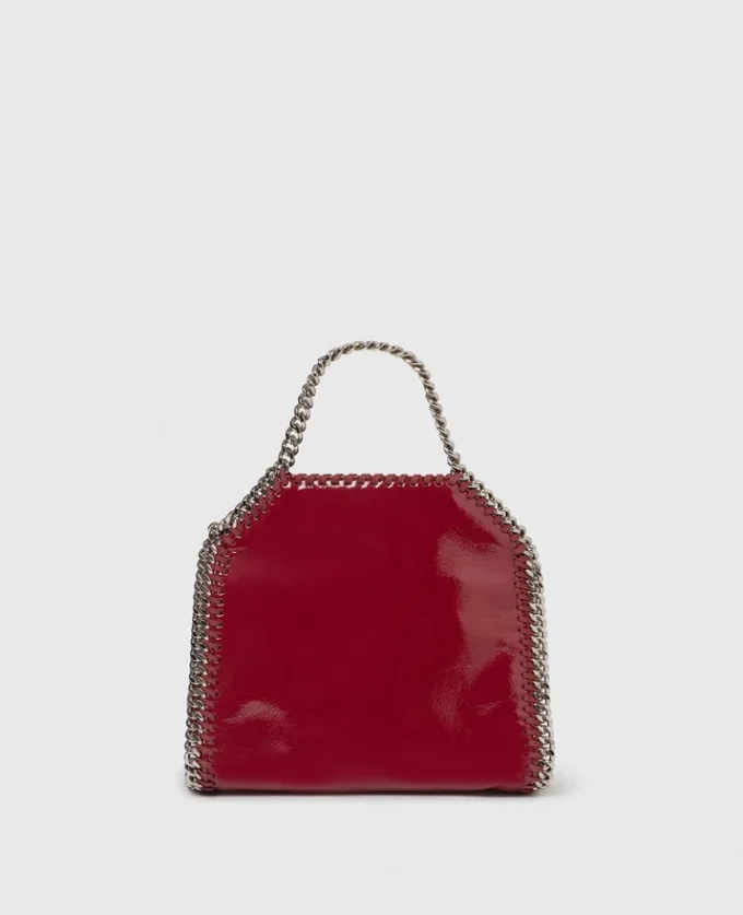 Falabella Tiny Tote Crinkled Patent Bag Falabella Tiny Tote Crinkled Patent Bag