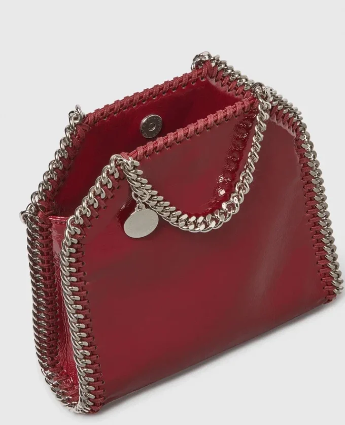 Falabella Tiny Tote Crinkled Patent Bag Falabella Tiny Tote Crinkled Patent Bag