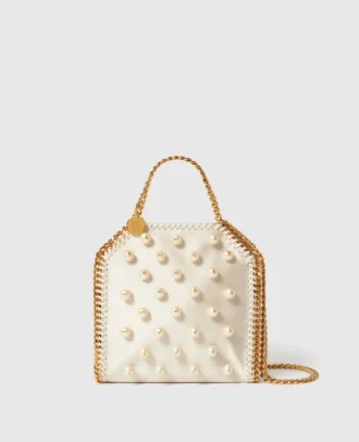Falabella Vegan Pearl Tiny Tote Bag