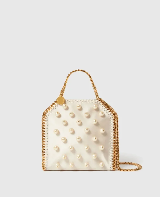 Falabella Vegan Pearl Tiny Tote Bag Falabella Vegan Pearl Tiny Tote Bag